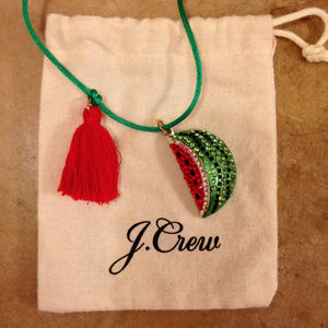 J.CREW Sparkly Watermelon Necklace